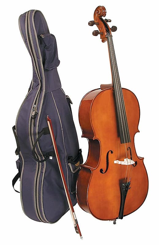 Picture of Stentor 1102E2-1-2-U Student-I Cello Outfit with Bag - Size 1-2