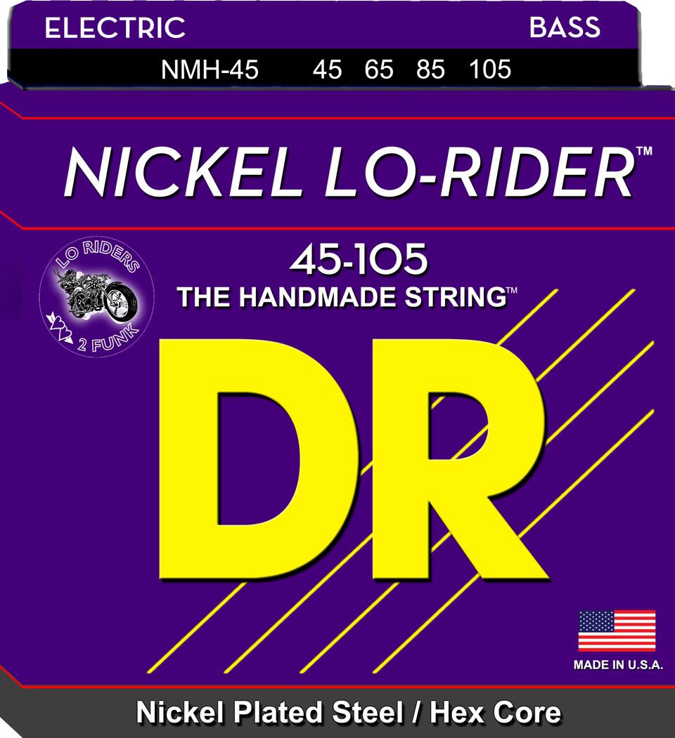 Picture of DR Handmade Strings NMH-45-U Nickel Lo-Rider Bass String - 45-105 Gauge