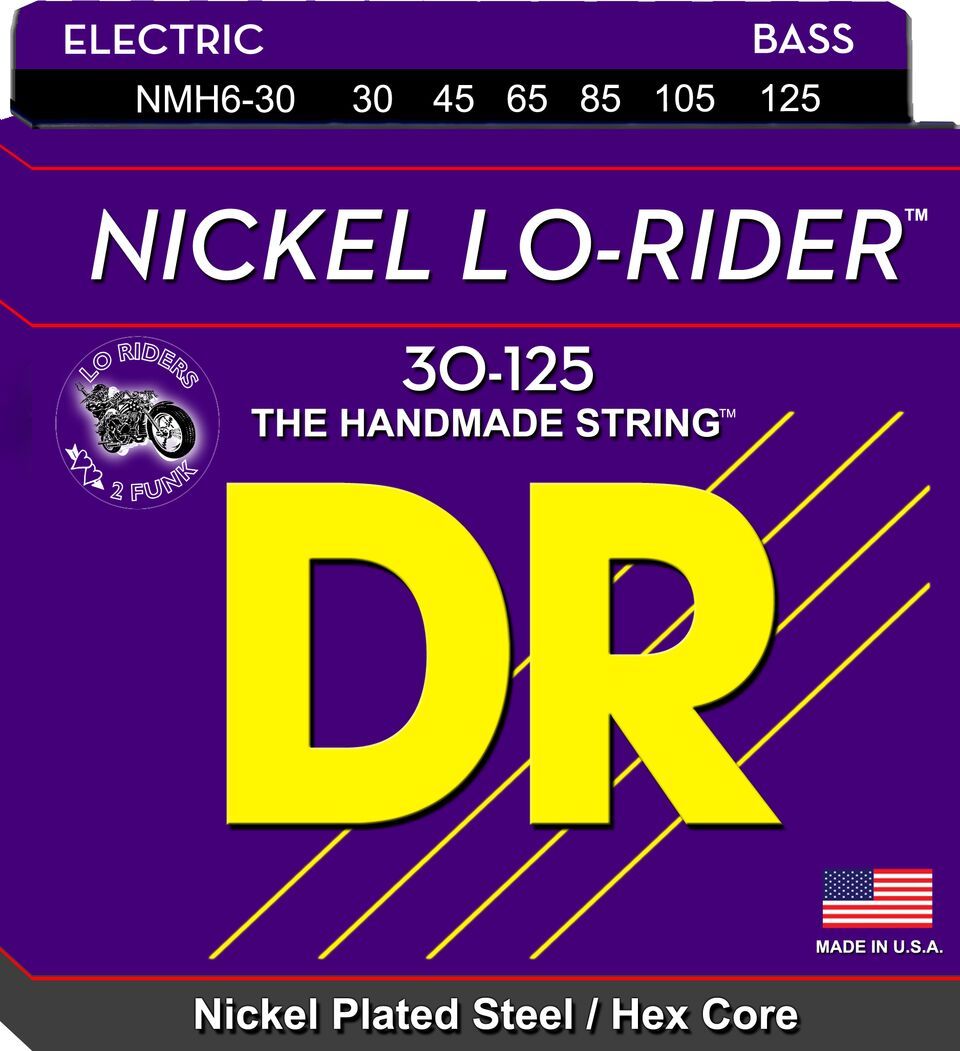 Picture of DR Handmade Strings NMH6-30-U Nickel Lo-Rider Bass 6 String - 30-125 Gauge