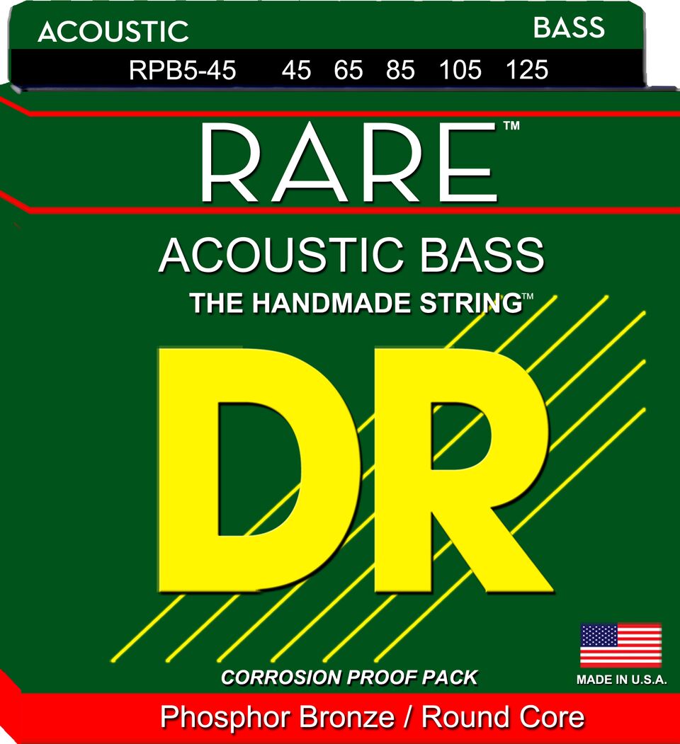Picture of DR Handmade Strings RPB5-45-U Rare Acous Bass 5 String - 45-125 Gauge