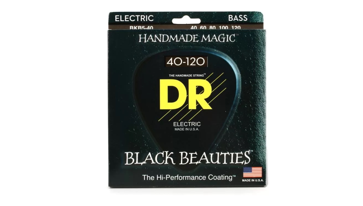 Picture of DR Handmade Strings BKB5-40-U Beauties Bass 5 String&#44; Black - 40-120 Gauge
