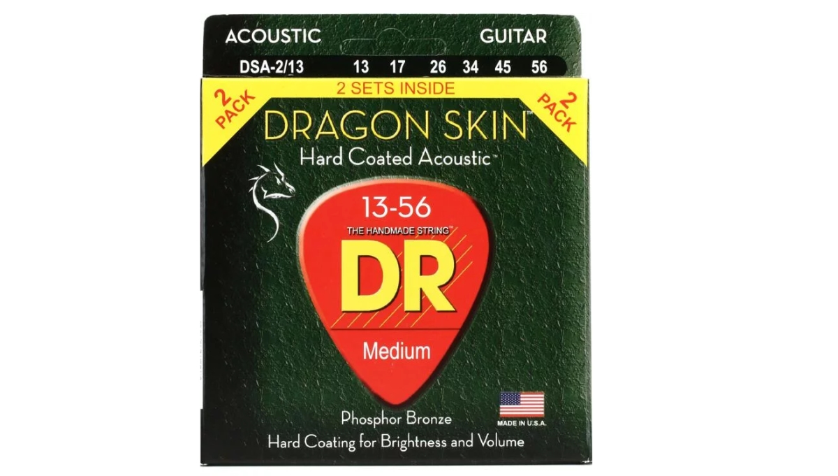 Picture of DR Handmade Strings DSA-2-13-U Dragon-Skin Acoustic String - 13-56 Gauge - Pack of 2