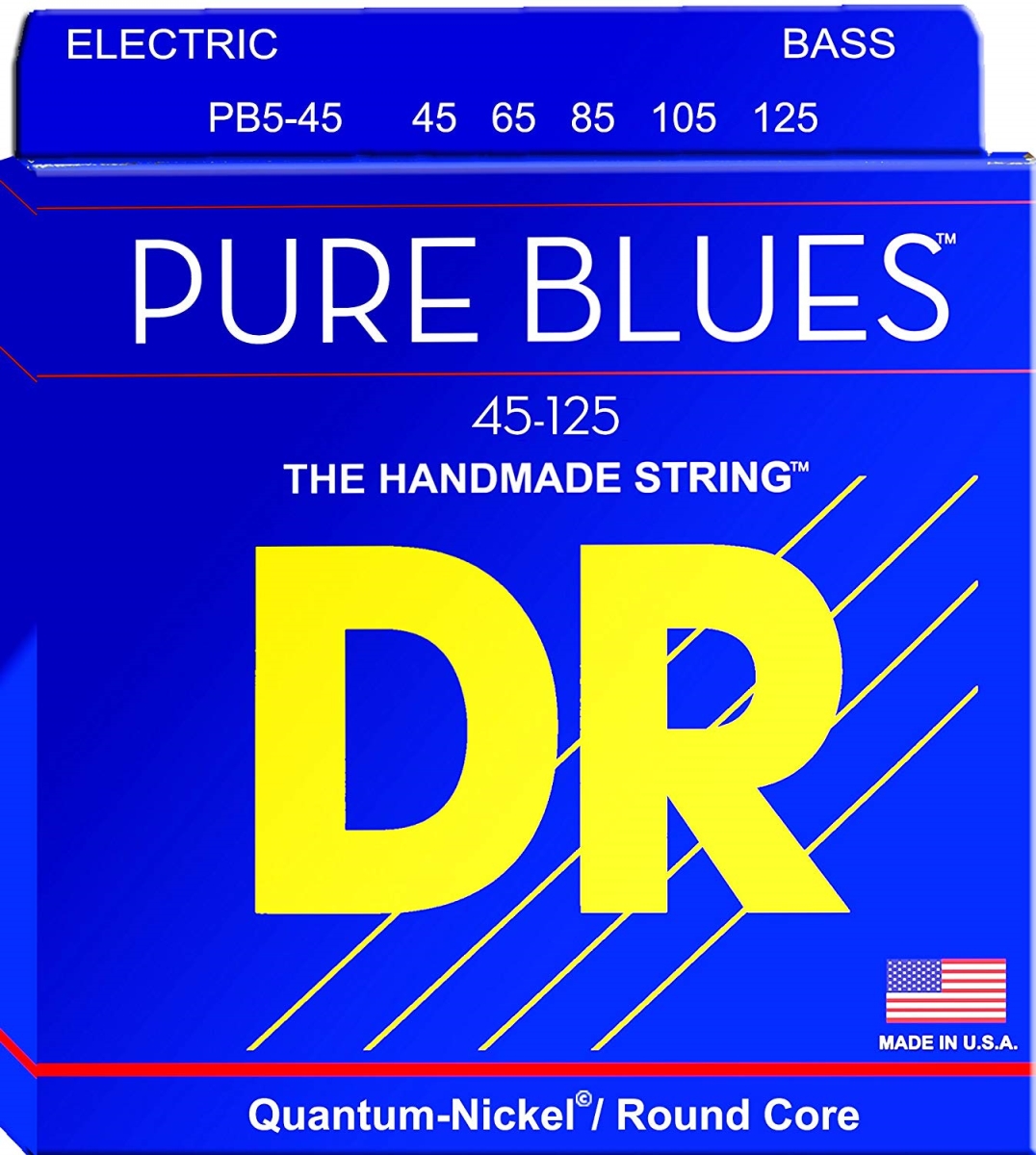 Picture of DR Handmade Strings PB5-45-U Bass 5 String&#44; Pure Blue - 45-125 Gauge