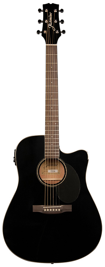 JD39CE-BLK-U J-Series Acoustic-Electric Guitar, Black -  JASMINE