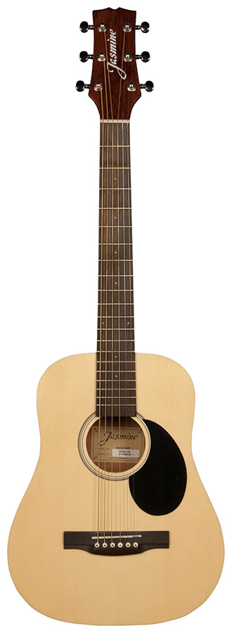 JM10-NAT-U 6 String Acoustic Guitar with Gig Bag, Natural - Right Hand -  JASMINE