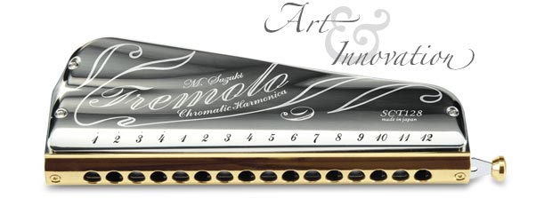 SCT-128-U Tremolo Chromatic Professional 16-Hole Chromatic Harmonica D4