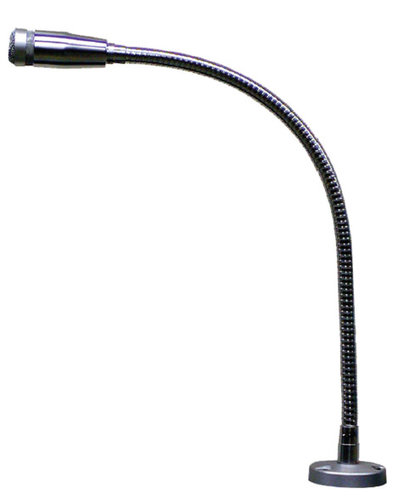 Cardioid Dynamic Microphone with 19 in. Gooseneck, 2.7 in. Flange & 6 ft. Cable, Chrome