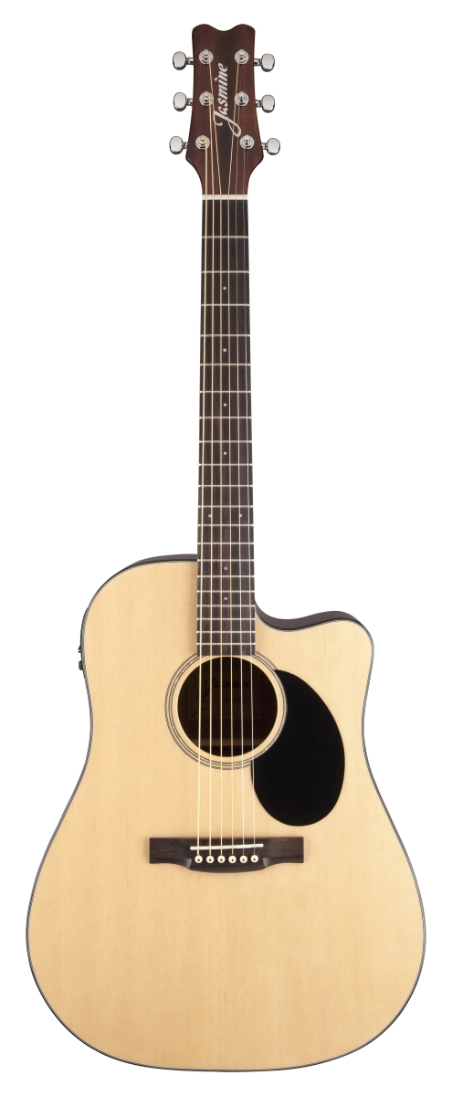 Picture of KMC Music JD36CE-NAT-U Dreadnought Acoustic Electric Cutaway Guitar&#44; Gloss Natural