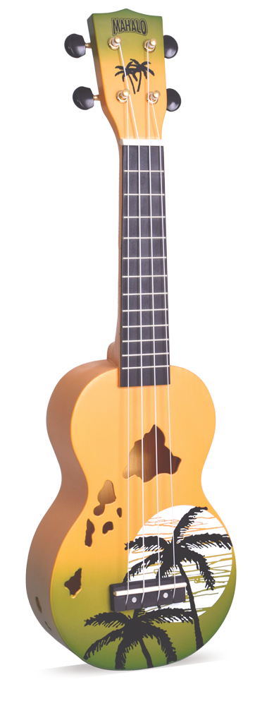Hawaii Soprano Ukulele Green Burst