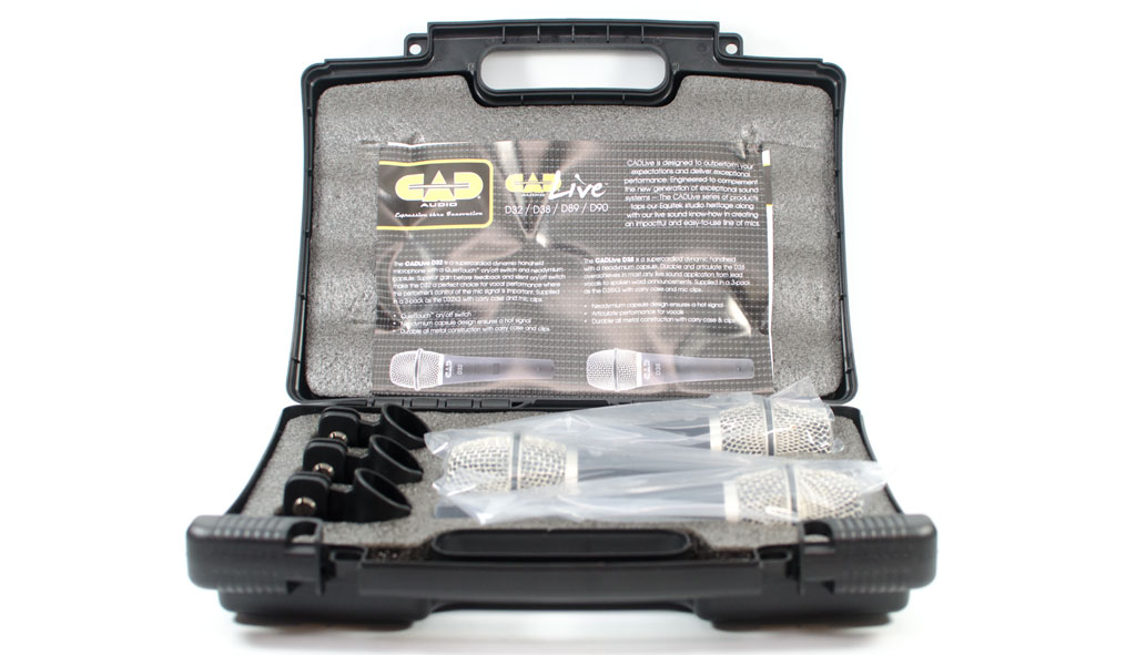 CAD Audio Supercardioid Dynamic Instrument Microphone - Pack of 3