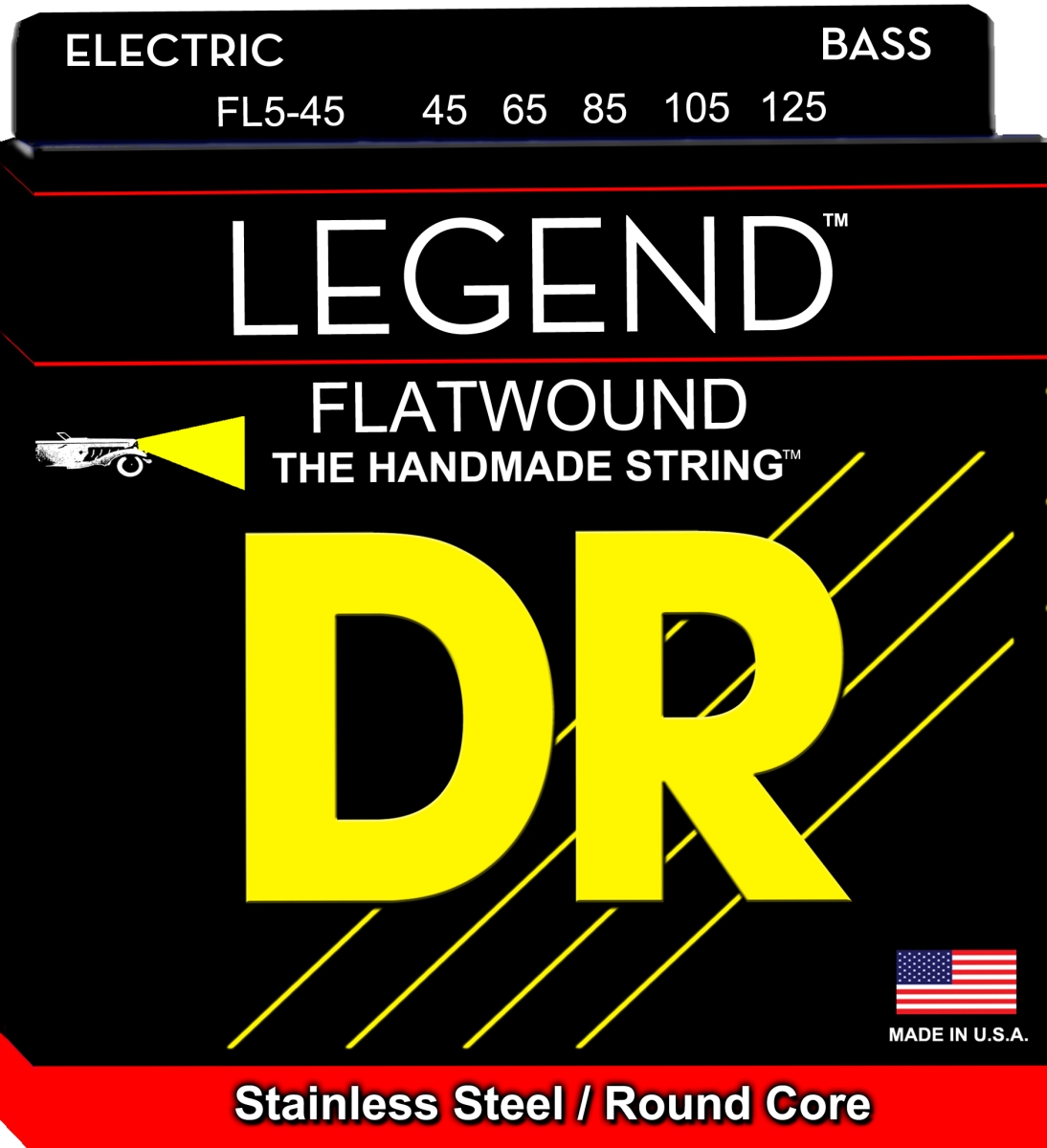FL5-45-U 45-105 Gauge Legend Flatwound Electric Bass 5 String -  KMC Music