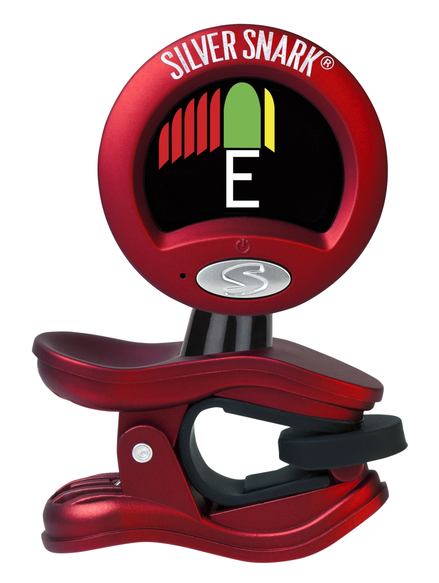 SIL-RED-U Clip-On Chromatic Tuner, Red & Silver -  KMC Music