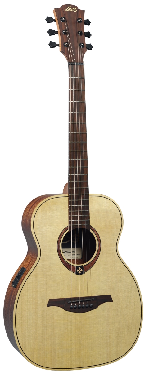 TRAVEL-SPE-U Spruce Top Khaya Neck 6-String Tramontane Travel Acoustic-Electric Guitar with Hard Case -  KMC Music