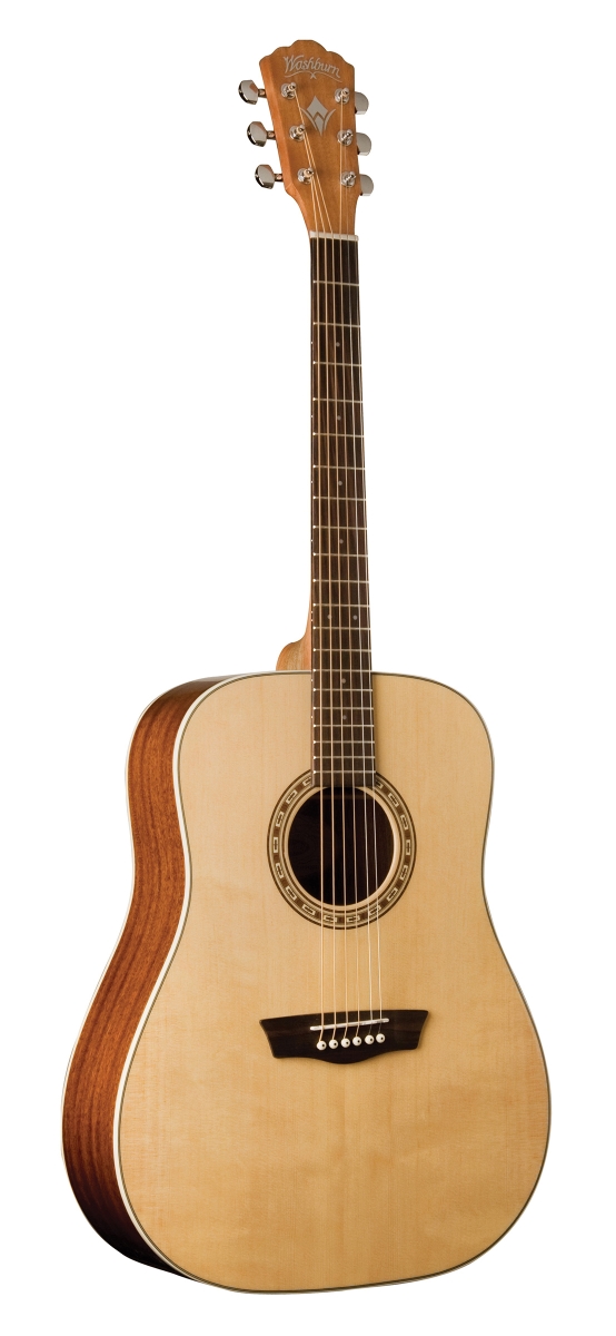 Picture of KMC Music WD7S-A-U Washburn Harvest Dreadnought Acoustic Guitar&#44; Natural Gloss