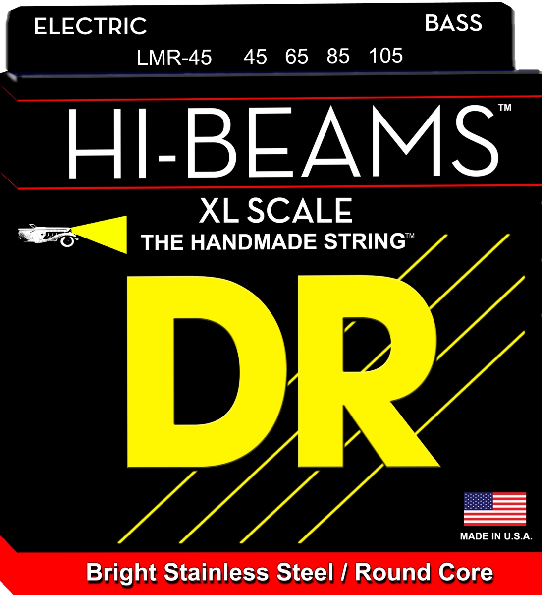 45-105 Long Scale DR Strings Hi-Beam Stainless Steel Round Core Bass Strings