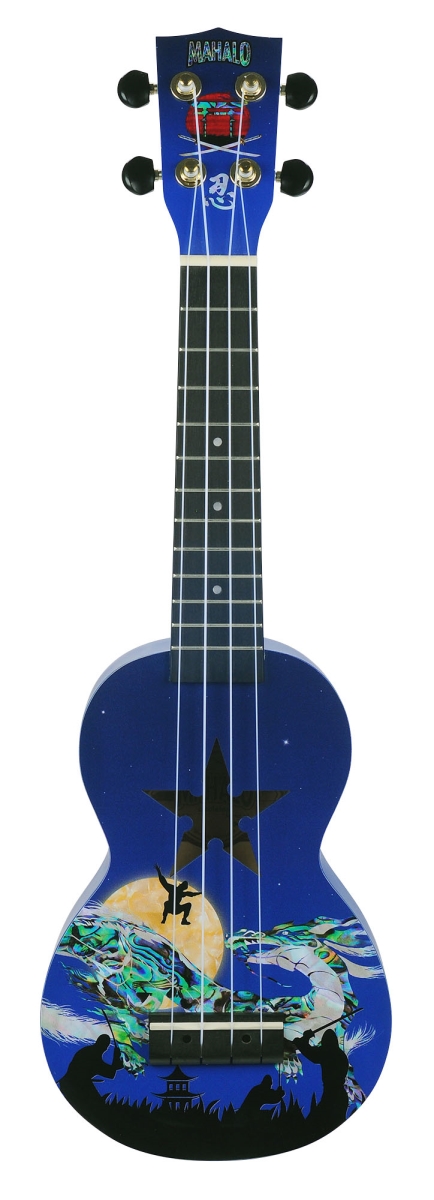 MA1NJ-U Art Series Soprano Ukulele Guitar - Ninja Motiff