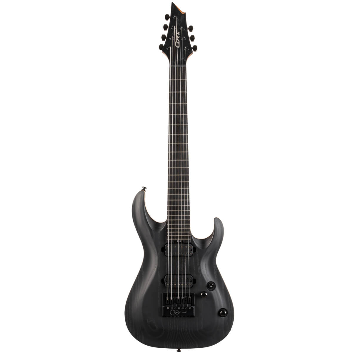 KX707-U 7-String High Performance Electric Guitar with Evertune Bridge - Satin Black