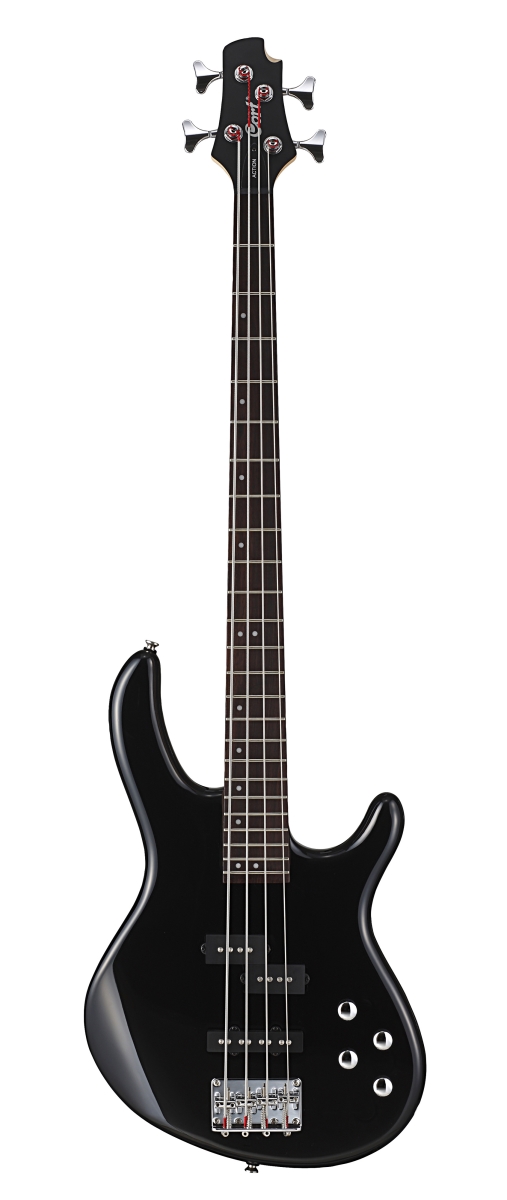 Picture of Cort Guitars ACTIONBASSPLUSBK-A-U Black Action Bass Guitar