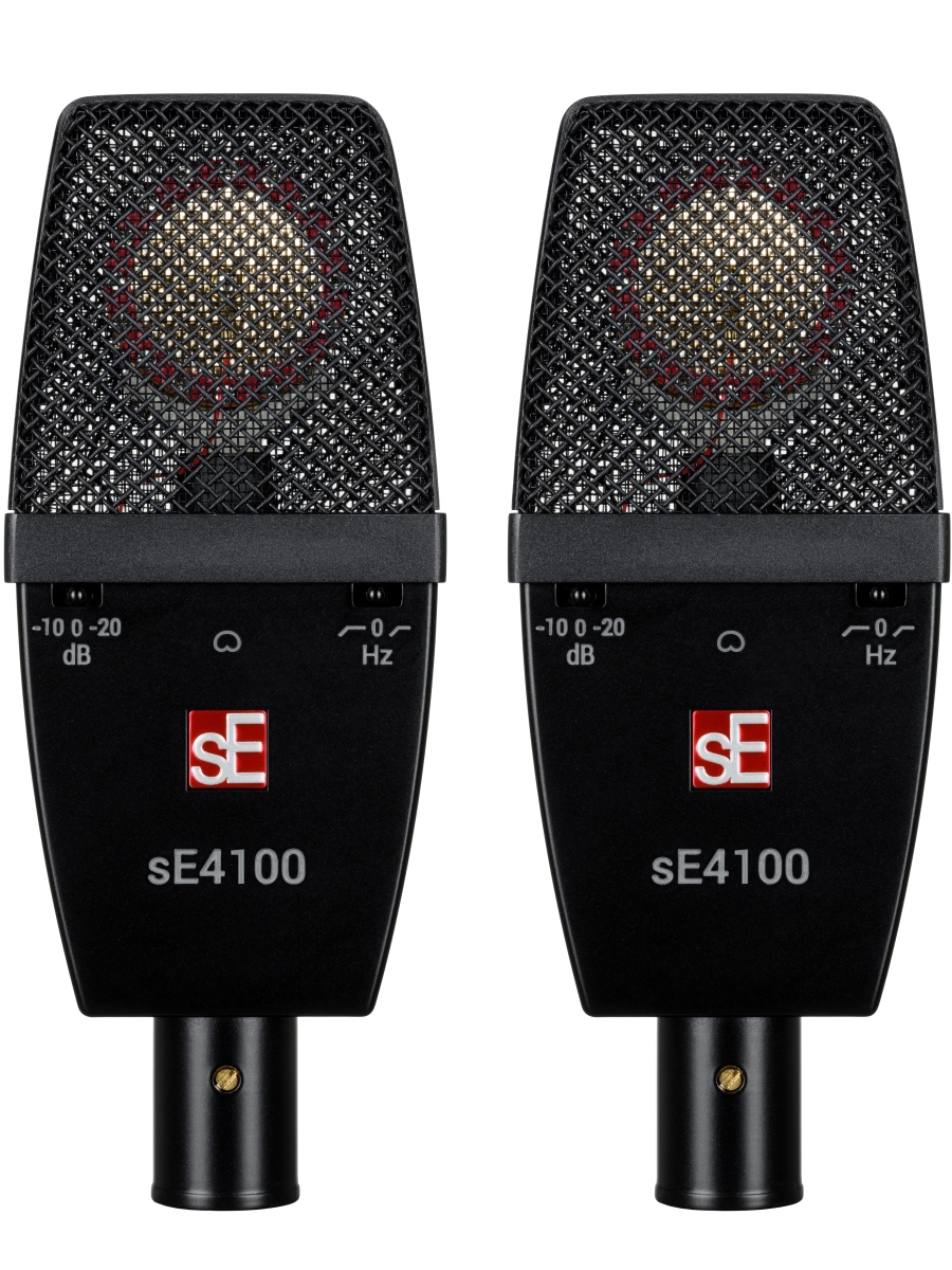 SE4100-PAIR-U Factory Matched SE4100 Large Diaphragm Condenser Microphones - Set of 2 -  SE Electronics