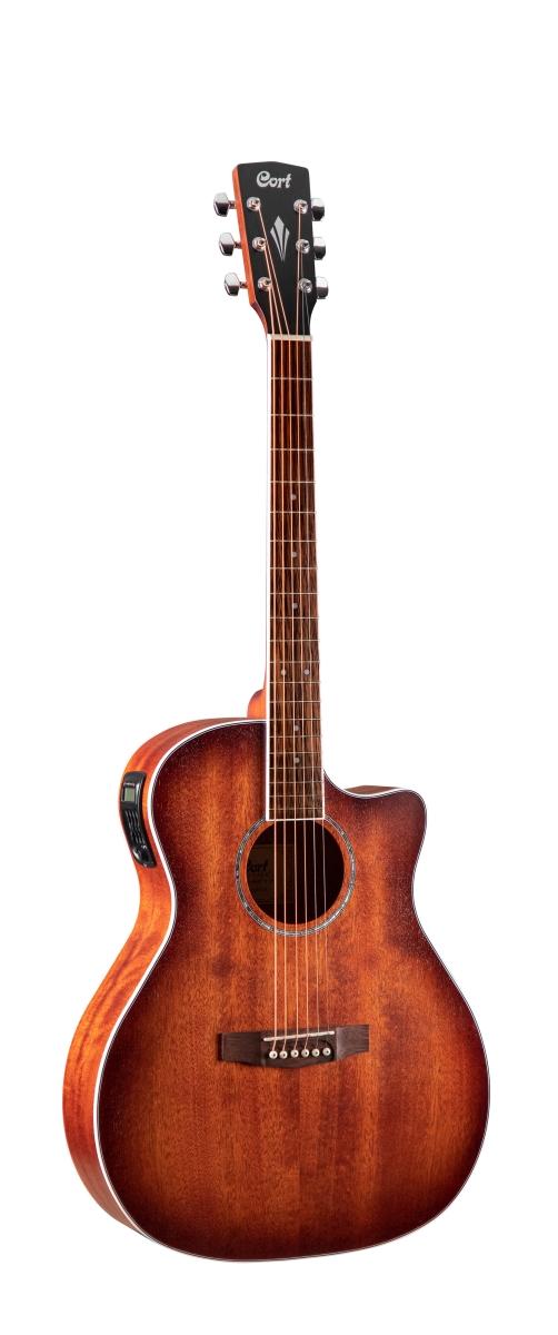 GAMEDXMOP-U Grand Regal Acoustic Electric Cutaway Guitar - Open Pore Mahogany