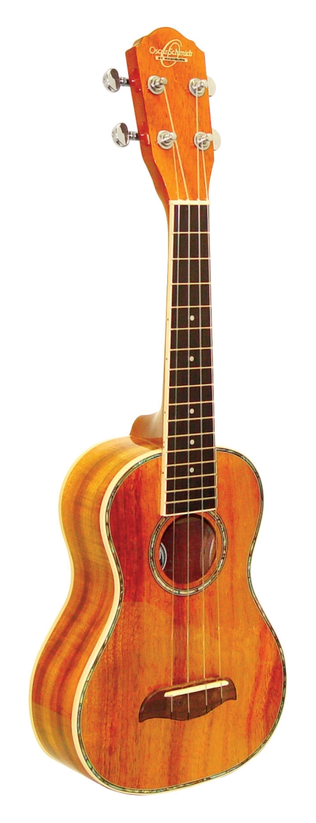 Picture of Oscar Schmidt OU5K-A-U Concert Natural Koa Ukulele&#44; Black