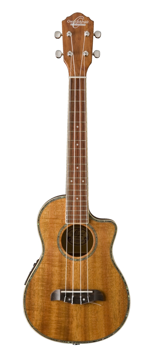 Picture of Oscar Schmidt OU6LCEK-A-U Cutaway Tenor Ukulele with Pre Amplifier&#44; Natural