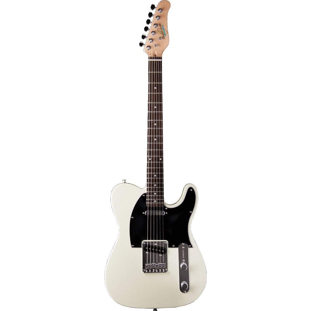 Picture of Oscar Schmidt OS-LT-IV-MF-A-U Single Cut Solid Body Electric Guitar&#44; Ivory White