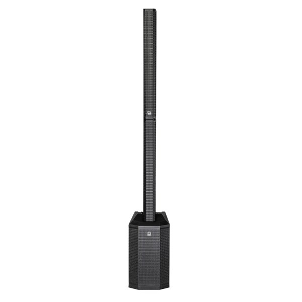 HK-POLAR-8-U 1 x 8 in. 1200W Bluetooth Enabled Active Column Speaker System with Subwoofer 118 dB, Black