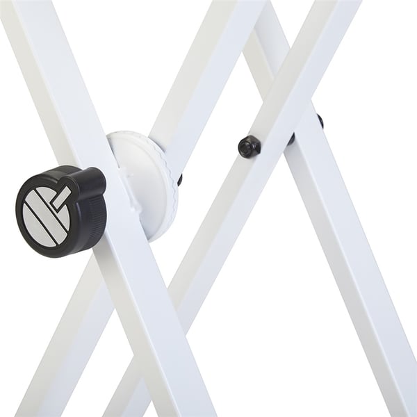 Picture of Quik Lok USA T-20WH-U Double Braced Keyboard Stand&#44; White