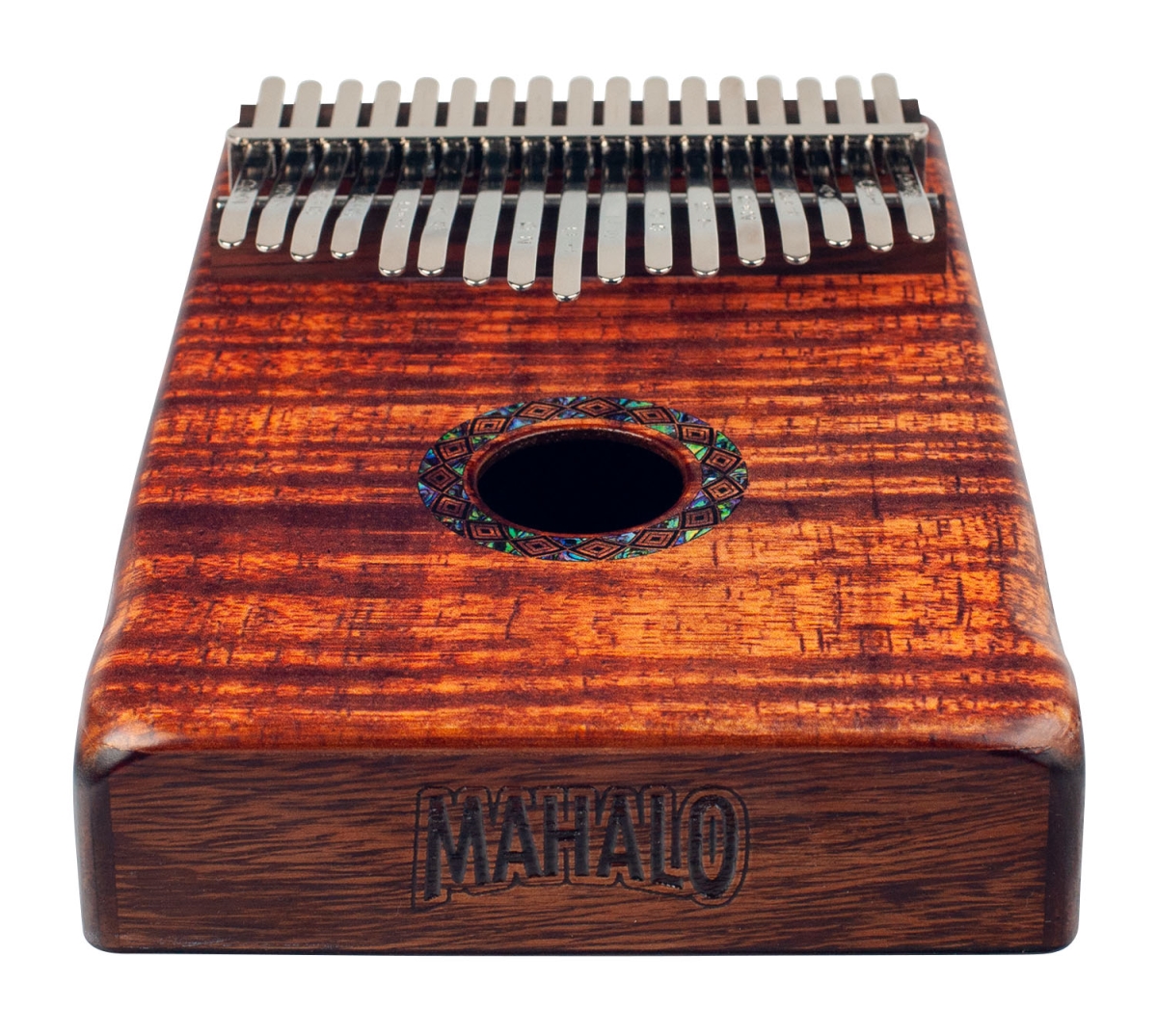 Picture of Mahalo Ukuleles MKA17KA-U Kalimba&#44; Photo Flame Koa