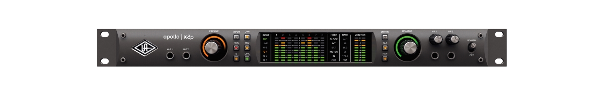 Picture of UAD UA-APX8P-HE-U Heritage Edition Thunderbolt 3 Apollo x8P Rackmount Recording Interface