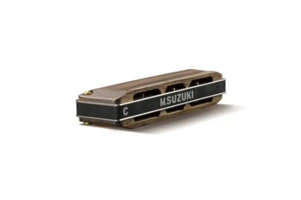 M-20W-E-U Manji 10-Hole Wooden Cover Diatonic Harmonica - E