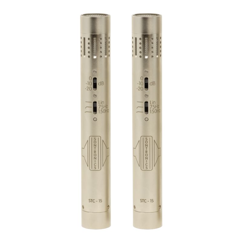 STC1-SET-SLV-U Matched Stereo Pair of Condenser Microphones - Silver