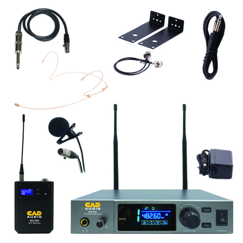 CAD WX1800BP-U True Diversity UHF Wireless Body Pack Microphone System