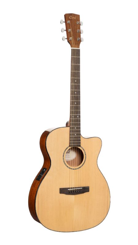 L60CENATU L60BK Luce Series L60 Orchestra Cutaway Acoustic Electric Guitar  Natural Gloss