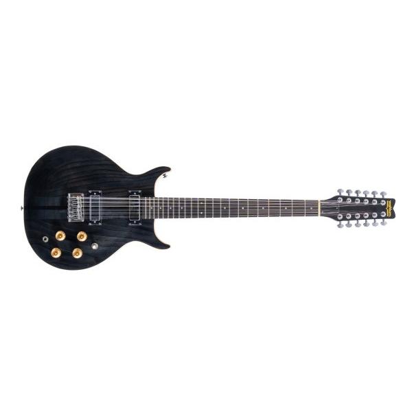 H12TB-U Hawk 12-String Electric Guitar, Trans Black