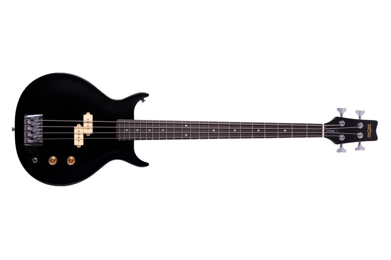 SB4B-U Wing Series Scavenger Electric Bass Guitar, Black