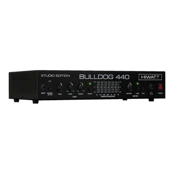 BD440STUDIO-U 440 watt Bulldog 440 Studio Rackmount Bass Amplifier Head, Black