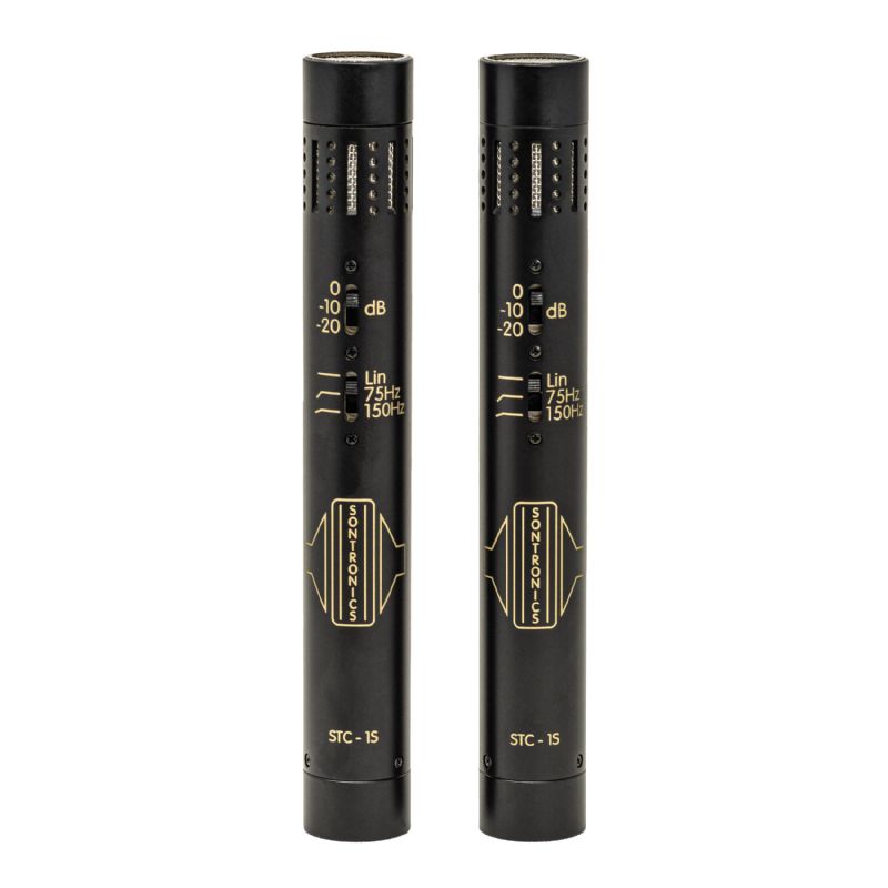 STC1-SET-BLK-U Matched Stereo Pair of Condenser Microphones - Black