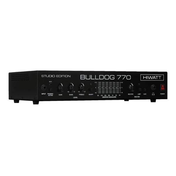 BD770STUDIO-U 770 watt Bulldog 770 Studio Rackmount Bass Amp Head, Black