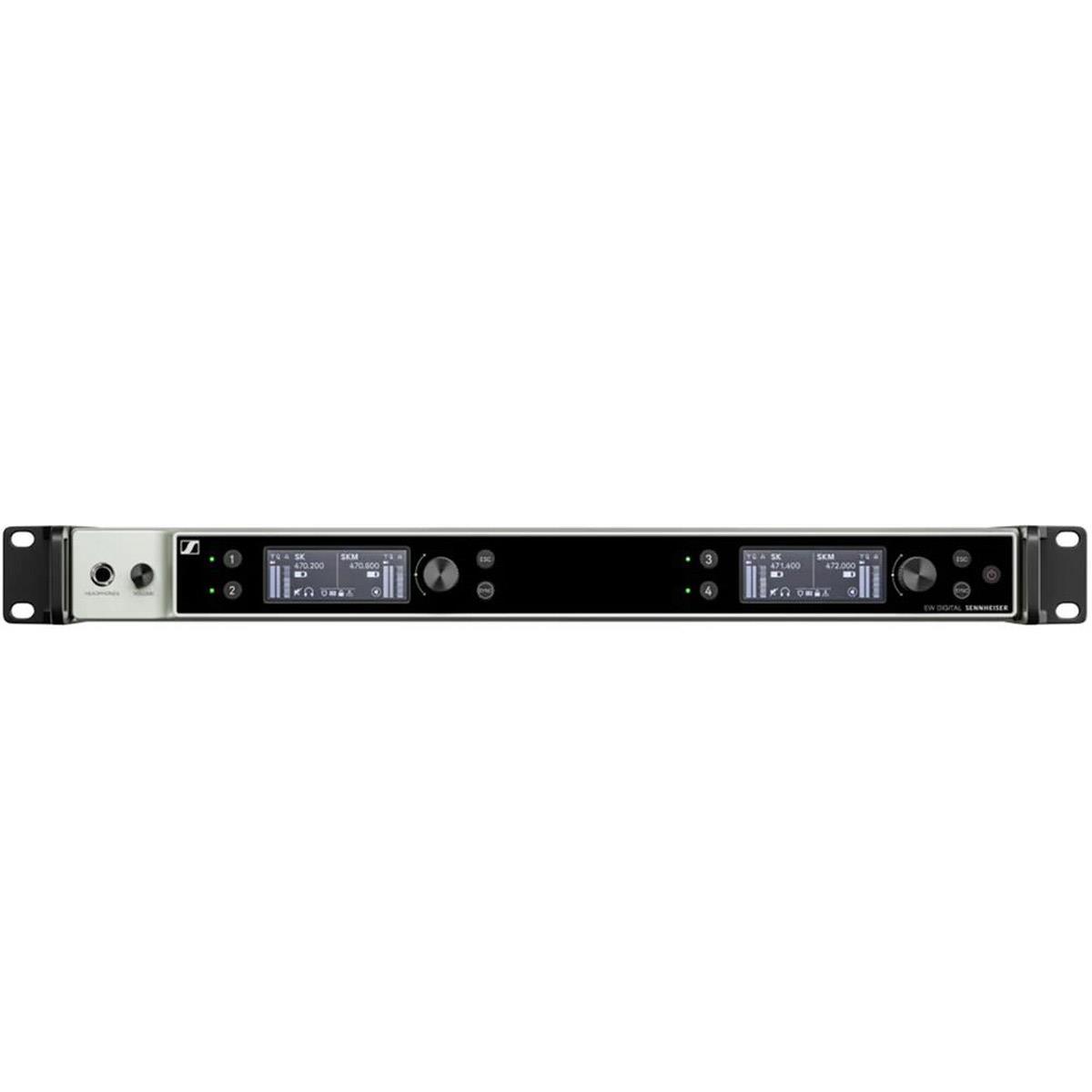 509371-U EW-DX EM 4 Dante Rackmount Wireless Receiver with Antennas & BNC Cables - R1-9 Band