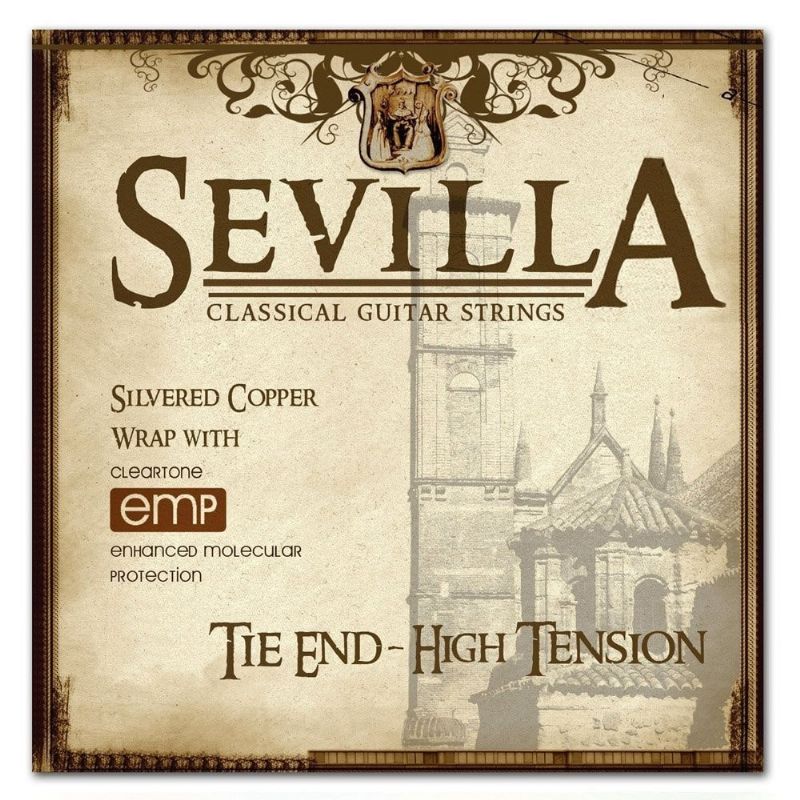 CT-8450-U Sevilla Treated Classical Guitar Strings - High Tension with Tie End