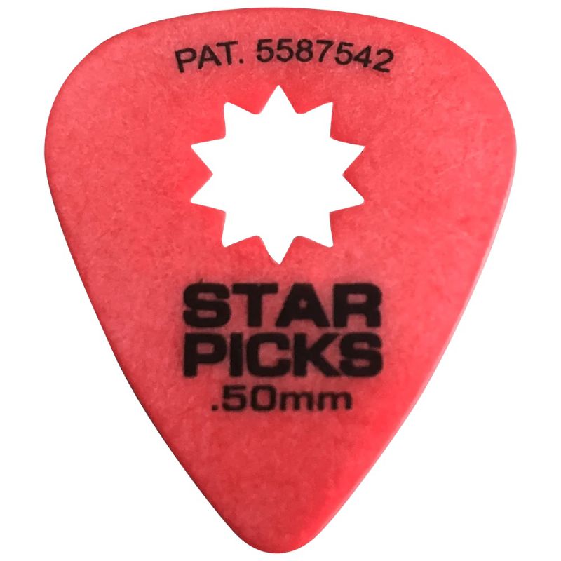 SP-30011-U 0.50 mm Star Picks, Red - 72 Piece