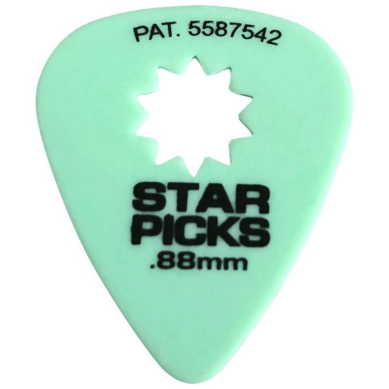 SP-30014-U 0.88 mm Star Picks, Green - 72 Piece