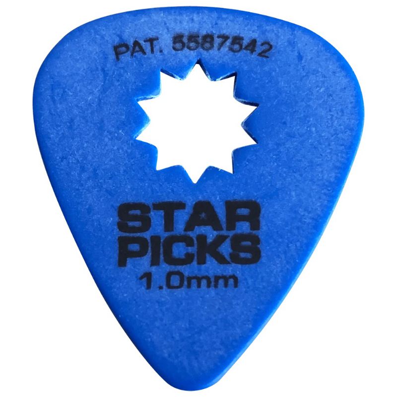 SP-30015-U 1.0 mm Star Picks, Blue - 72 Piece