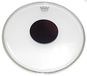 10 in. Controlled Sound Clear Black Dot Drumhead - Top Black Dot
