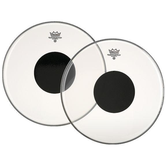 CS132410-U 24 in. Controlled Sound Clear Bass Drum Batter Head with Black Dot