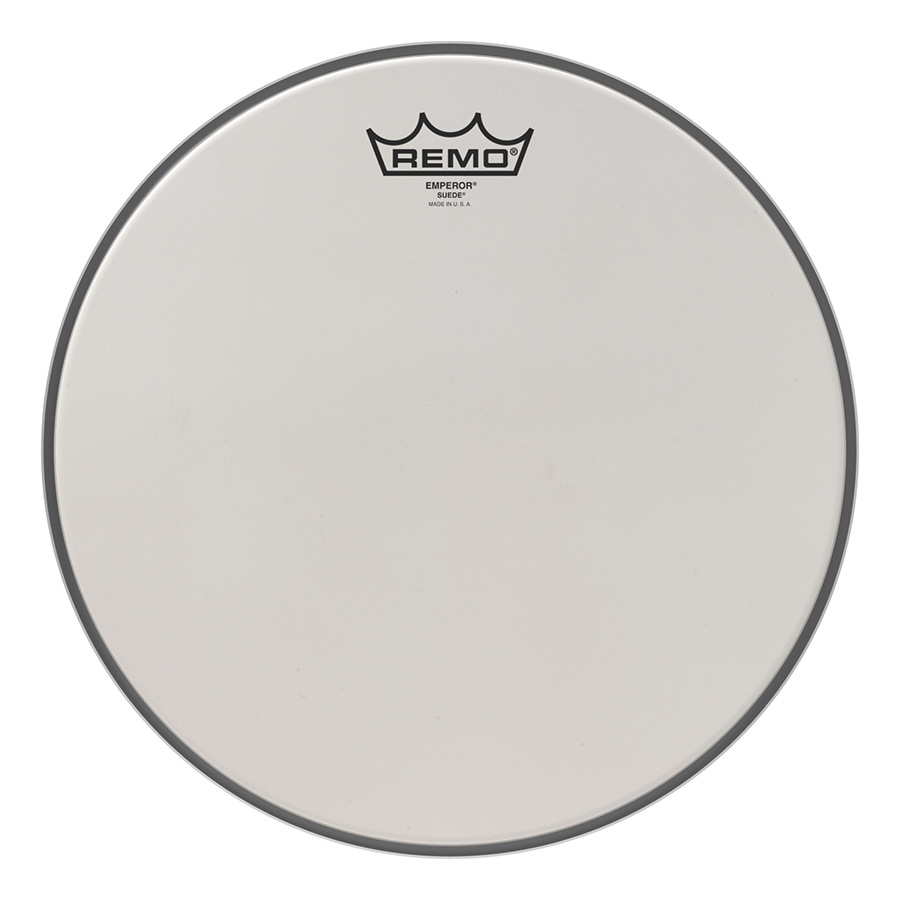 BE081200-U 12 in. Suede Emperor Marching Tenor Drumhead, White