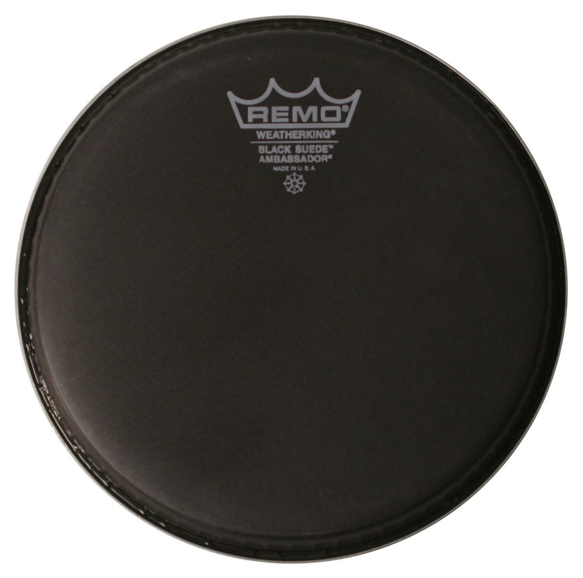 BA0813ES-U 13 in. Black Suede Ambassador Tom Batter Drumhead