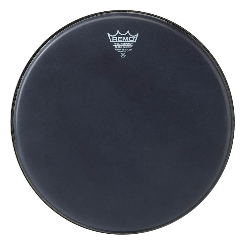 14 in. Black Suede Ambassador Tom Batter Drumhead
